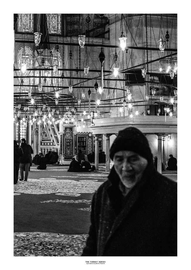 The Turkey Series - Al Fatih Mosque in Istanbul. Photo by photographer Martin Thaulow. Open Edition (seen with the white frame around the image as it is sold). Buy high quality print.