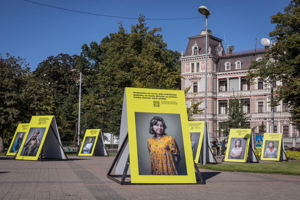 Brothers and Sisters - Documentation of installation in Riga, Latvia.