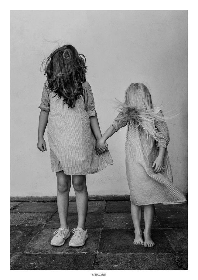 Sisters By Heart. Photo by photographer Martin Thaulow. Open Edition (seen with the white frame around the image as it is sold). Buy high quality print.