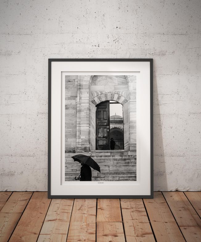 The Turkey Series - Al Fatih Mosque in Istanbul. Photo by photographer Martin Thaulow. Open Edition (seen in a frame in an environment. The frame is not part of sale). Buy high quality print.