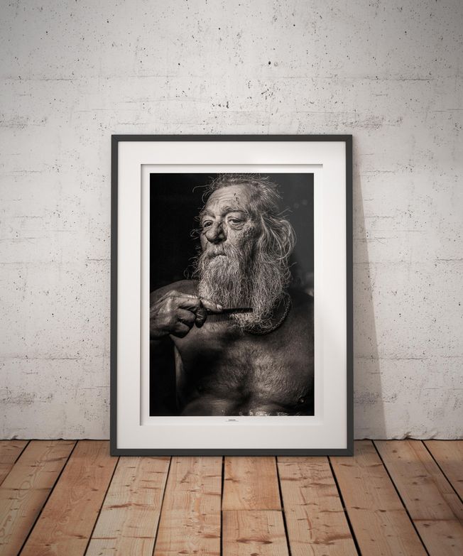 Homeless. Photo by photographer Martin Thaulow. Open Edition (seen in a frame in an environment. The frame is not part of sale). Buy high quality print.