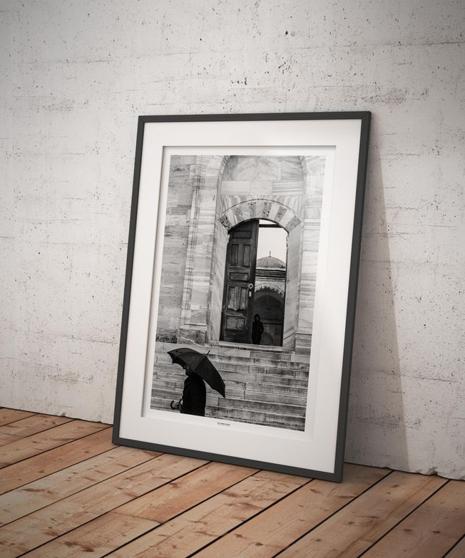 The Turkey Series - Al Fatih Mosque in Istanbul. Photo by photographer Martin Thaulow. Open Edition (seen in a frame in an environment. The frame is not part of sale). Buy high quality print.