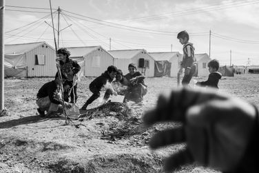 Azraq Refugee Camp, Jordan. Photo by Martin Thaulow