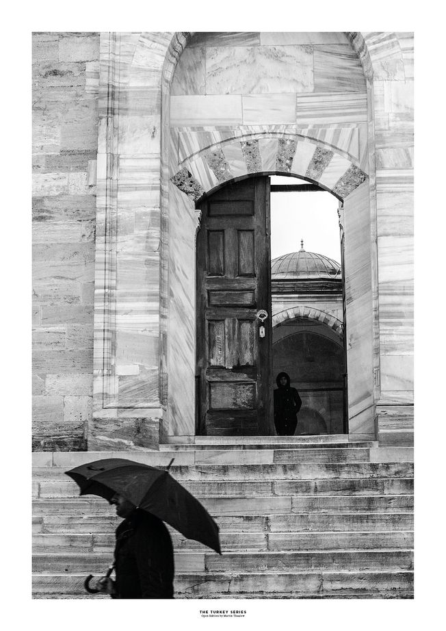 The Turkey Series - Al Fatih Mosque in Istanbul. Photo by photographer Martin Thaulow. Open Edition (seen with the white frame around the image as it is sold). Buy high quality print.